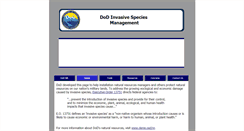 Desktop Screenshot of dodinvasives.org